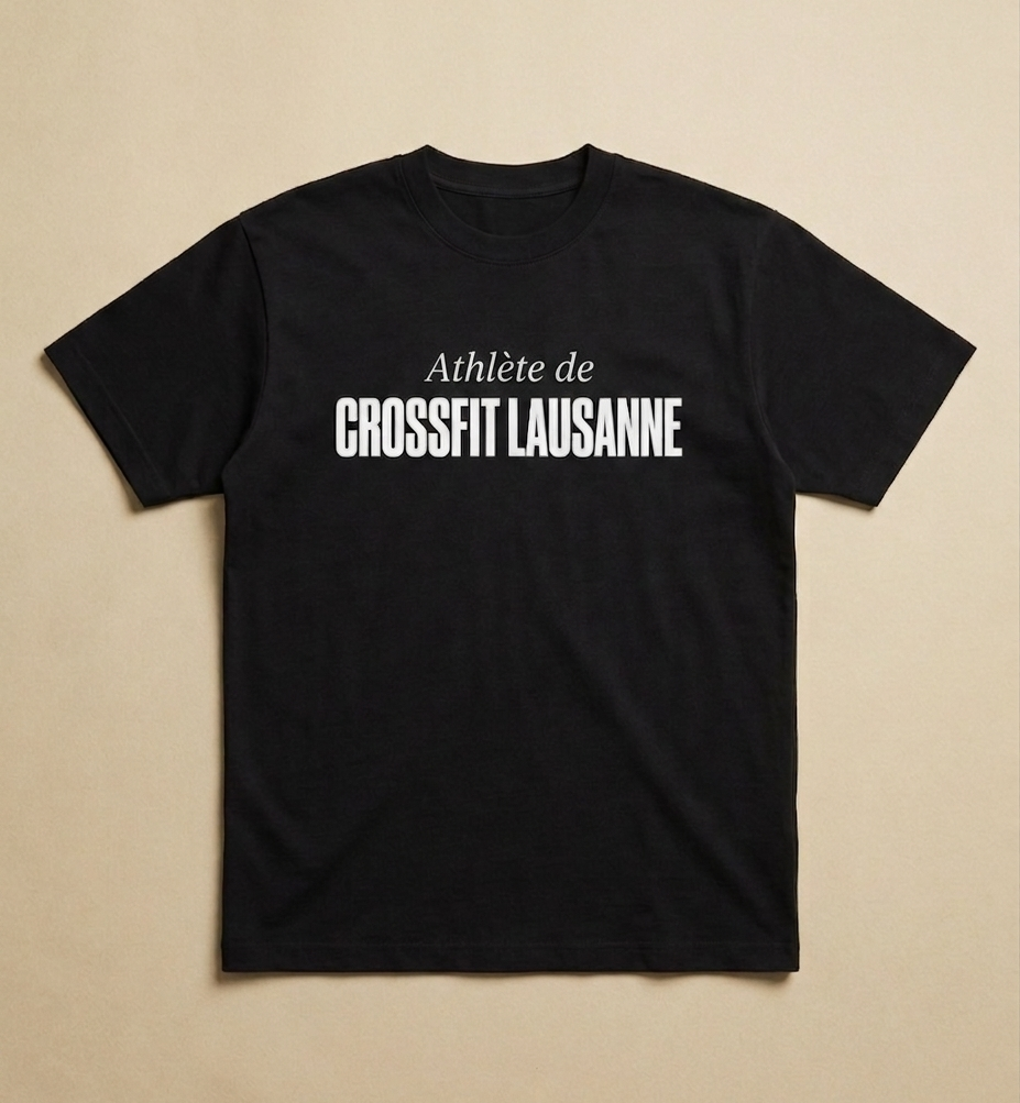 T-shirt noir RILASSI — Athlete de Crossfit Lausanne