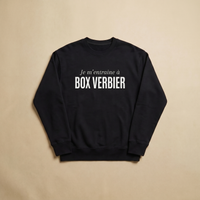 Noir - Je m'entraine a - Box Verbier Sweatshirt