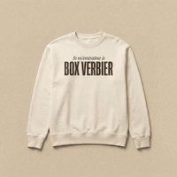 Blanc - Je m'entraine a - Box Verbier Sweatshirt