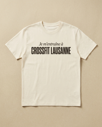 T-shirt blanc Crossfit Lausanne — Je m'entraine